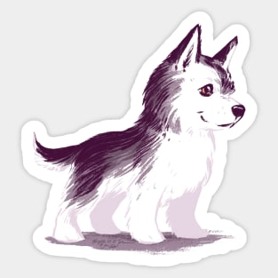 Cute wolf cub Sticker